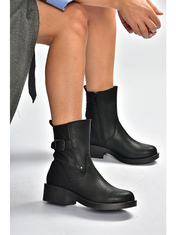 Siyah Kadın Bot V674121309 - Görsel 3