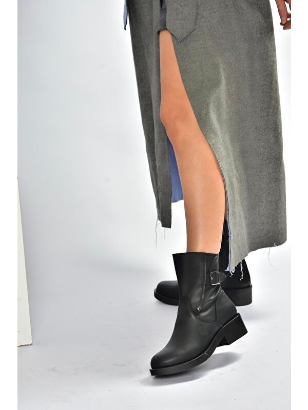 Siyah Kadın Bot V674121309 - Görsel 6