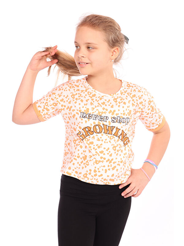 Toontoykids Kız Çocuk Baskılı Tişört
