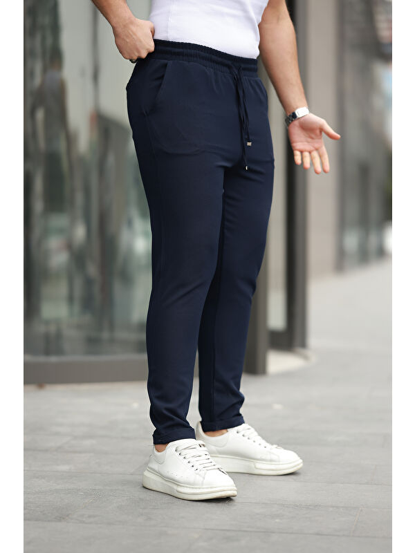 Comstar Trend Beli Lastikli Duble Paça Erkek Pantolon