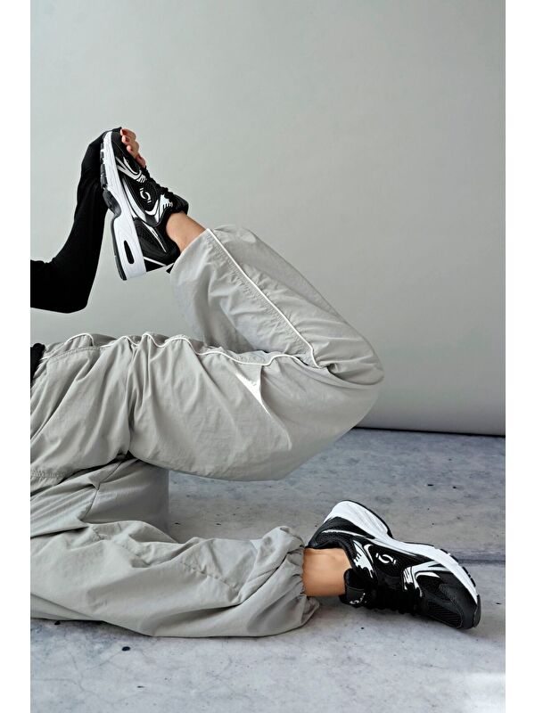 MOJEH Kadın Günlük Bağcıklı Yürüyüş Koşu Sneaker Spor Ayakkabı - Görsel 6