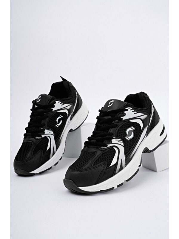 MOJEH Kadın Günlük Bağcıklı Yürüyüş Koşu Sneaker Spor Ayakkabı - Görsel 8