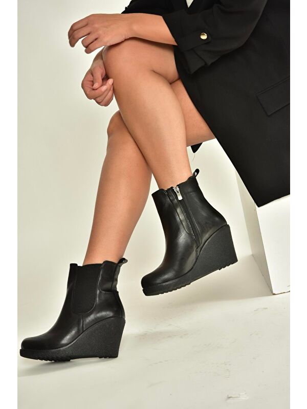 Siyah Kadın Bot V361197009 - Görsel 2