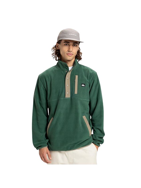 Quiksilver No Destination Hs Erkek Yeşil Polar Sweatshirt