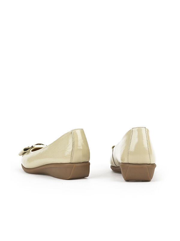 Ziya Ayakkabi Bej Ziya Ayakkabi Hakiki Deri Kadın Konfor Babet 1511050Z22212