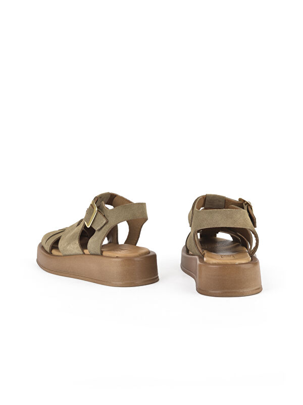 Hakiki Deri Kadın Sandalet 1511033Z25013 Bej - Görsel 4