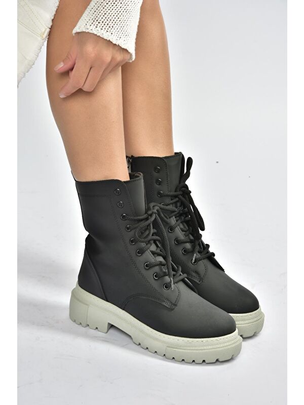 Siyah/Gri Kadın Bot V973192401 - Görsel 3