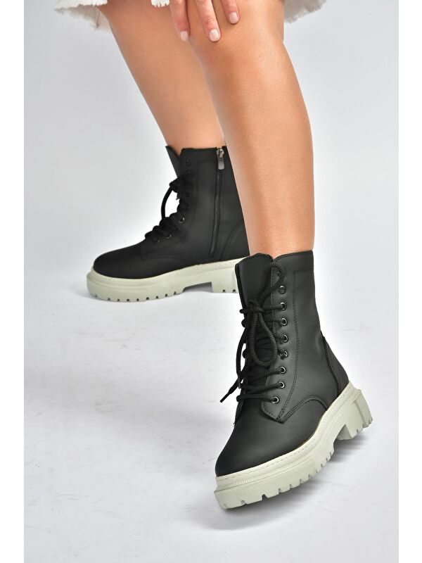 Siyah/Gri Kadın Bot V973192401 - Görsel 4