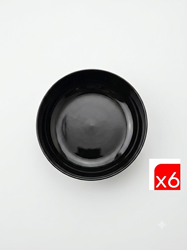 Kütahya Porselen Moderna Çorba Kasesi Siyah 15cm MOD15KS740104 6 lı