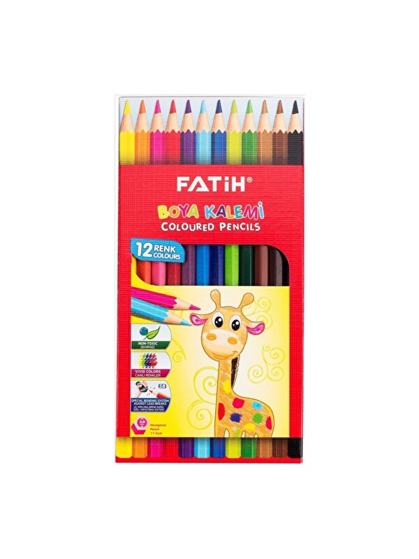 Fatih Kuru Boya 12 Renk Tam Boy Kuru Boya 12 Renk Tam Boy Karton Kutu