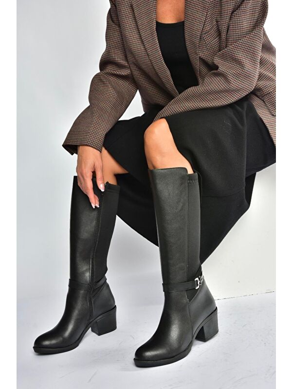 Siyah Kadın Çizme V965030509 - Görsel 6