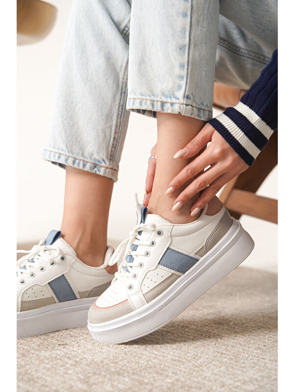 D2501 Günlük Ortopedik Kadın Sneaker Spor Ayakkabı - Görsel 5