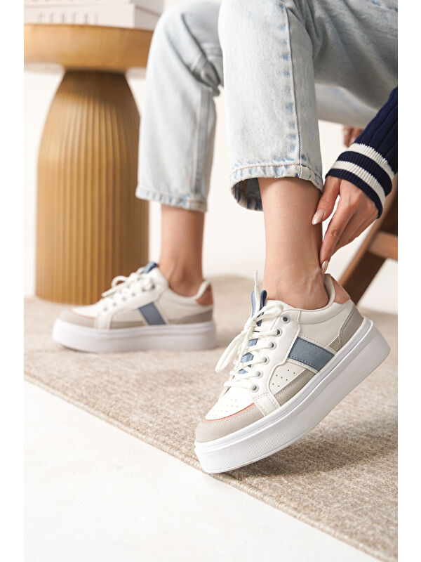 D2501 Günlük Ortopedik Kadın Sneaker Spor Ayakkabı - Görsel 6