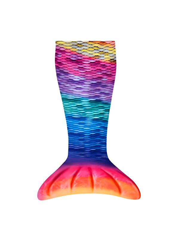 Kuaki Mermaids Deniz Kızı Kostümlü TV Battaniyesi Rainbow