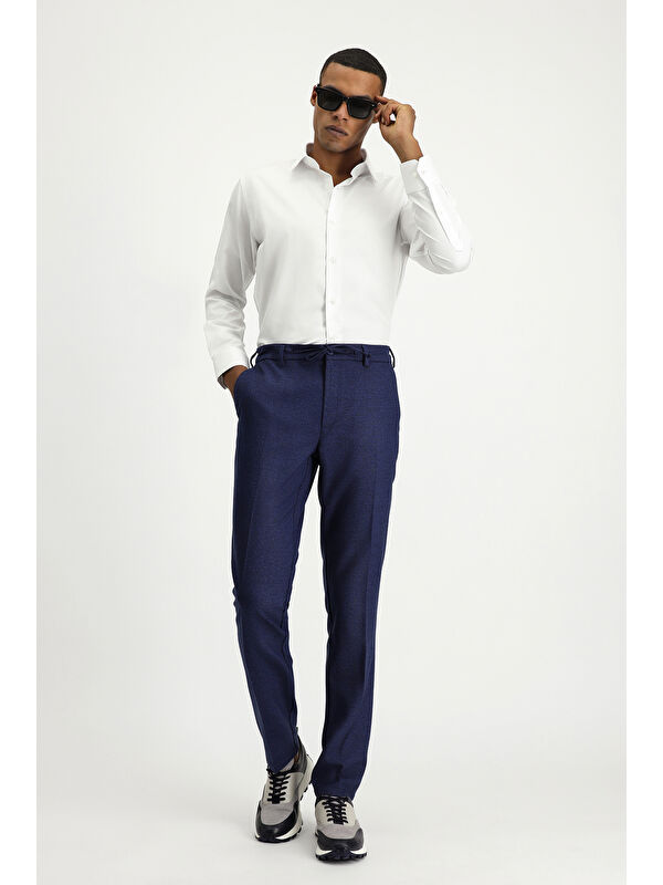 Kiğılı Uzun Kol Slim Fit Dar Kesim Pamuklu Non Iron Saten Klasik Gömlek