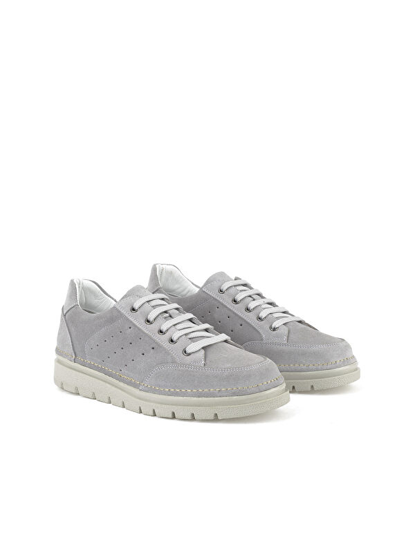 Kadın Hakiki Deri Sneaker 1511035Z62032 Gri - Görsel 3