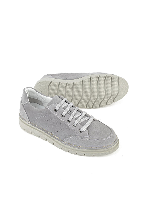 Kadın Hakiki Deri Sneaker 1511035Z62032 Gri - Görsel 5