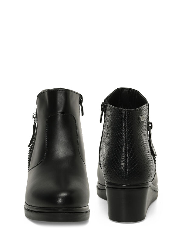 163050.Z5PR Siyah Kadın Dolgu Topuk Bot - Görsel 6