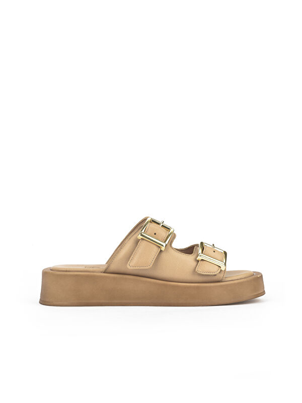 Kadın Hakiki Deri Terlik 1511032Z5009 Nude - Görsel 2