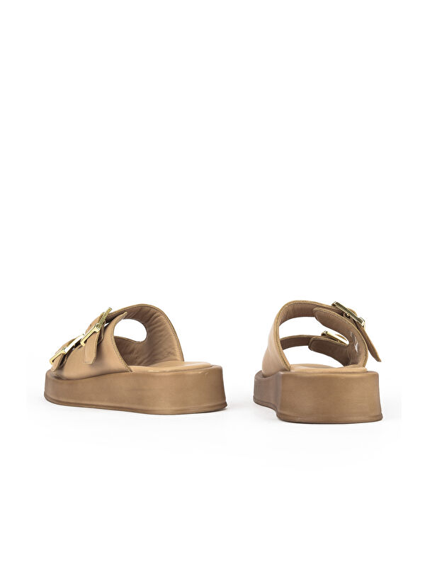 Kadın Hakiki Deri Terlik 1511032Z5009 Nude - Görsel 4