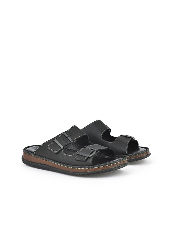 Ziya Ayakkabi Kahverengi Ziya Ayakkabi Hakiki Erkek Deri Terlik 1511045ZS1