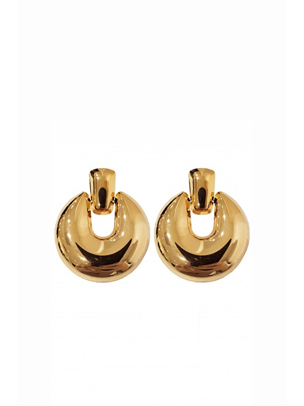 New Obsessions Lydia Gold Chunky Sallantılı Küpe