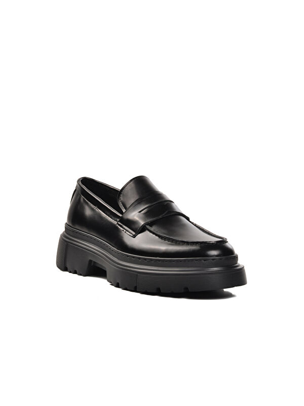 Ayakmod Siyah Ayakmod Premium 1308 1308-5 Hakiki Deri Geniş Kalıp Erkek Klasik Ayakkabı