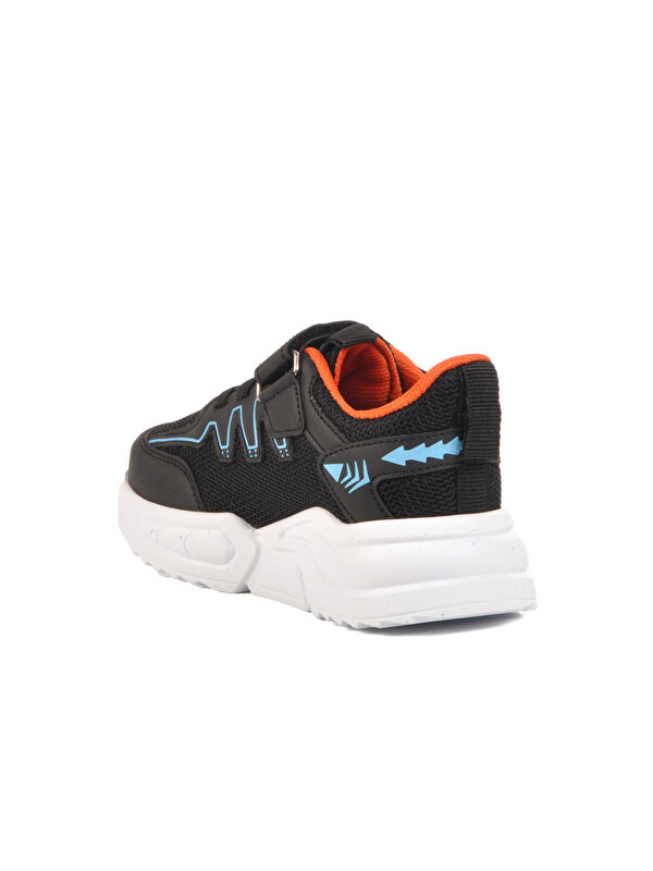 Siyah Cırtlı Hafif Erkek Çocuk Spor Ayakkabı Ruffon P - Görsel 5