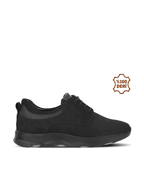 SLAZENGER BELLARA Erkek Deri Siyah Comfort
