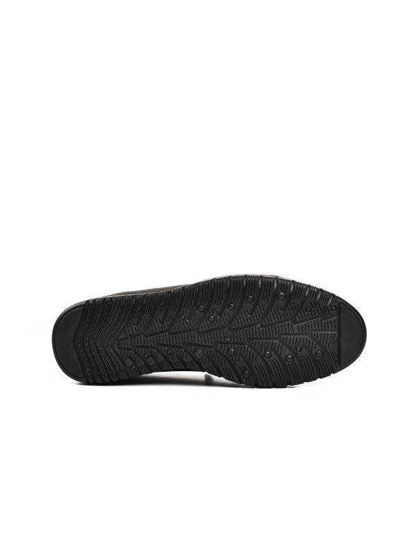 Siyah Hakiki Deri Erkek Casual Ayakkabı 108 - Görsel 6