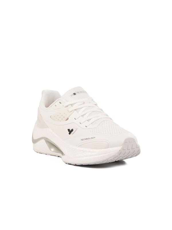 Beyaz Fileli Hafif Esnek Memory Foam Erkek Spor Ayakkabı Tirispol M - Görsel 4