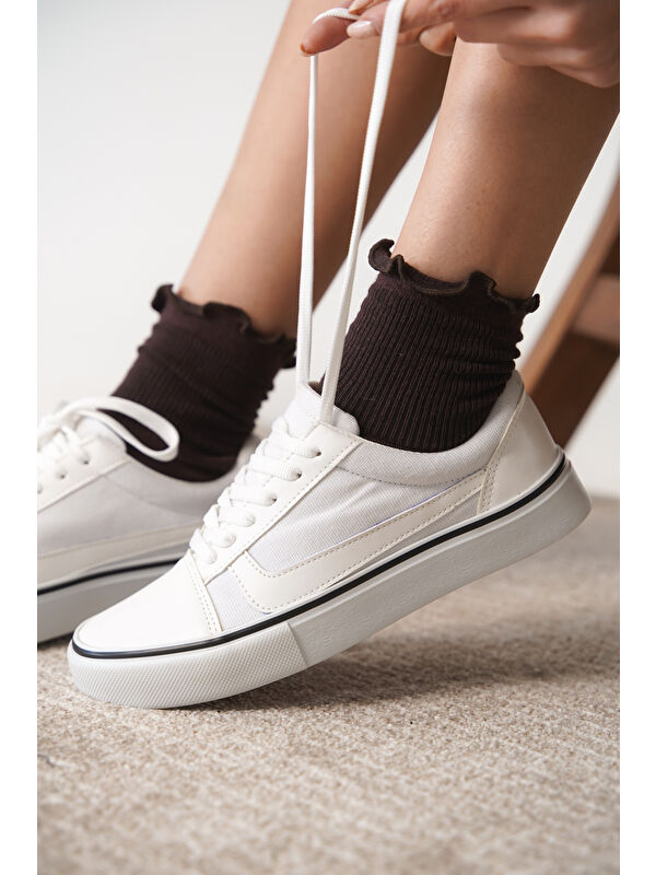 Wanso Günlük Ortopedik Kadın Sneaker Spor Ayakkabı - Görsel 5