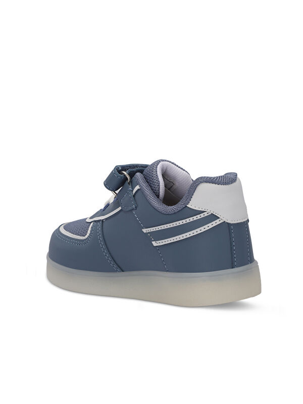 PERLE Erkek Çocuk Cırt Cırtlı Mavi Sneaker - Görsel 7