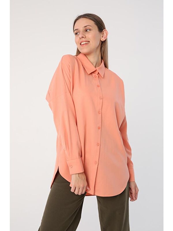 ALLDAY Somon01-Oversize Basic Gömlek