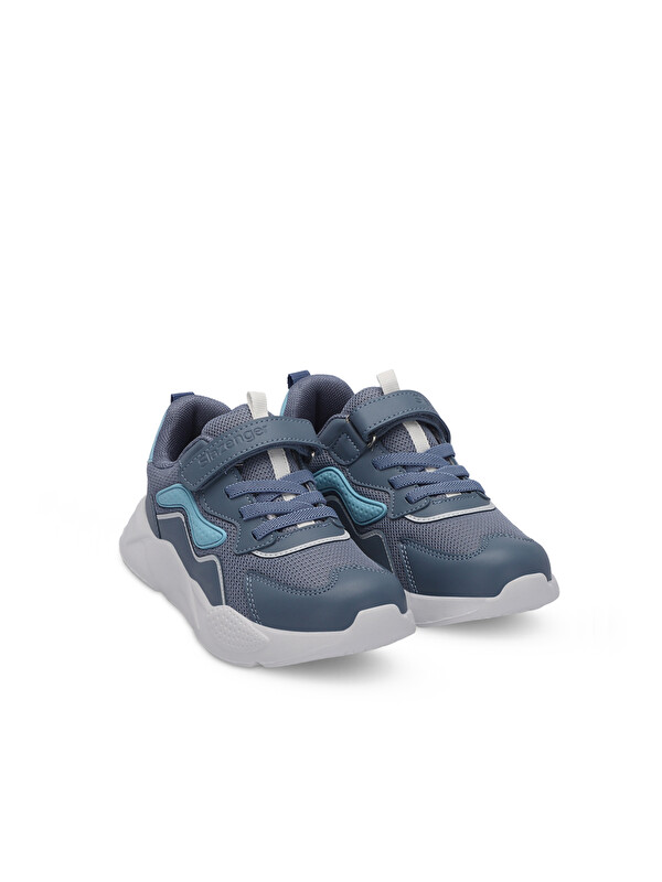 SLAZENGER PESO I Erkek Çocuk Cırt Cırtlı Mavi Sneaker