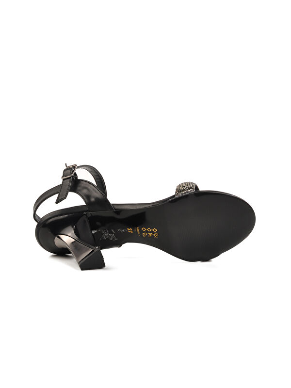 Siyah Taşlı Kadın Abiye Ayakkabı 248216 Z - Görsel 6