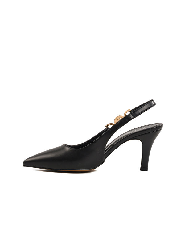 Siyah Kadın İnce Topuklu Ayakkabı 312390 Z - Görsel 3