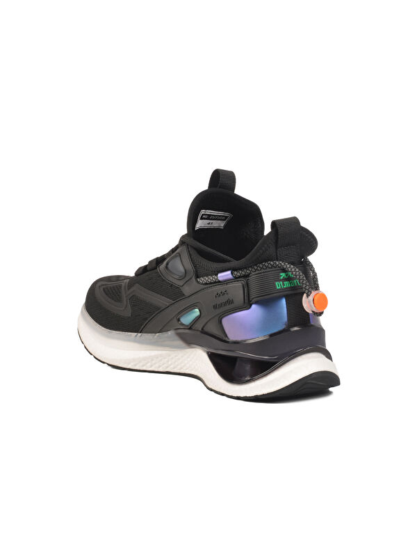 Siyah Anorak Hafif Esnek Hava Alabilen Erkek Spor Ayakkabı 25Y508 M - Görsel 5