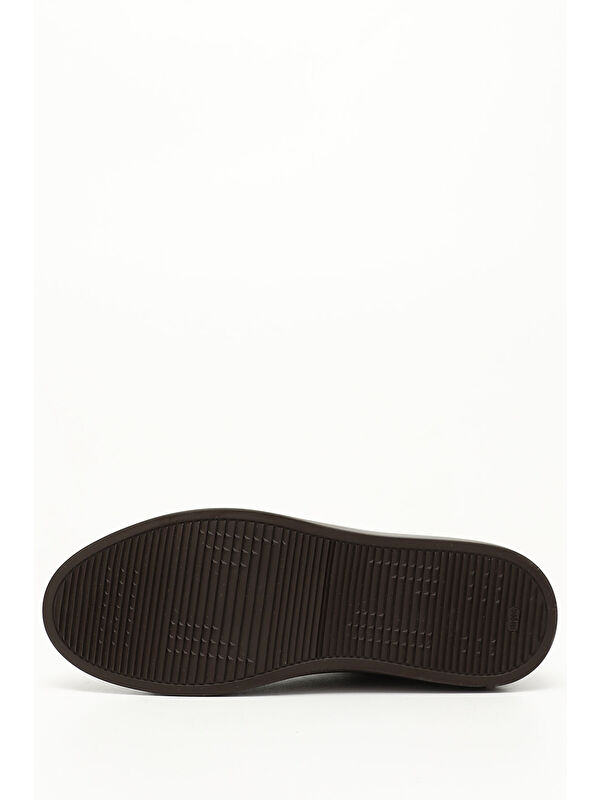 ÇİKOLATA KAHVE Platinum Hakiki Deri Bağcıklı Erkek Günlük Sneaker 31641 - Görsel 5