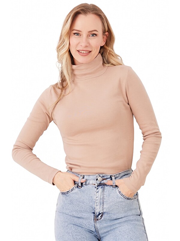 Fullamoda Basic Balıkçı Yaka Bluz