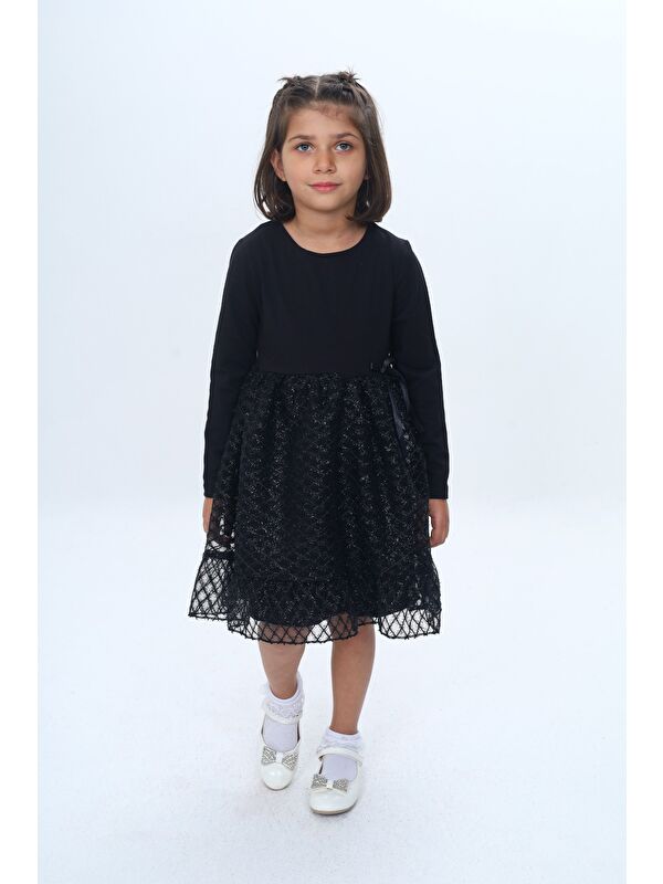 Toontoykids Kız Çocuk Fırfırlı Tüllü Elbise