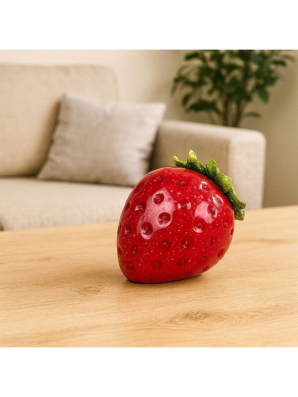 Evidea Deco Strawberry Dekor - Kırmızı - 10 cm