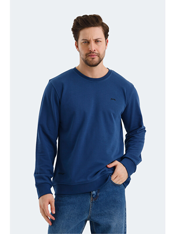 SLAZENGER ORVAR IN Erkek Lacivert Sweatshırt