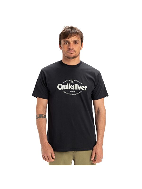 Quiksilver Slub Roundneck Erkek Siyah Tişört