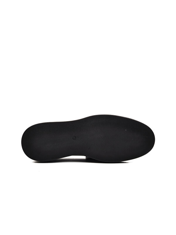 Siyah Hakiki Deri Geniş Kalıp Erkek Klasik Ayakkabı Premium 2127 - Görsel 6