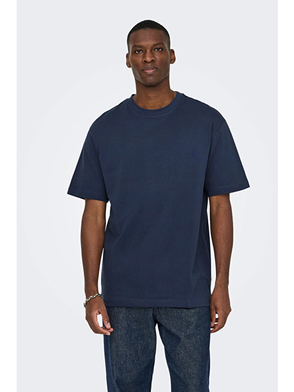 Only&Sons Onsfred % 100 Pamuk Relaxed Fit Bisiklet Yaka T Shirt 22022532