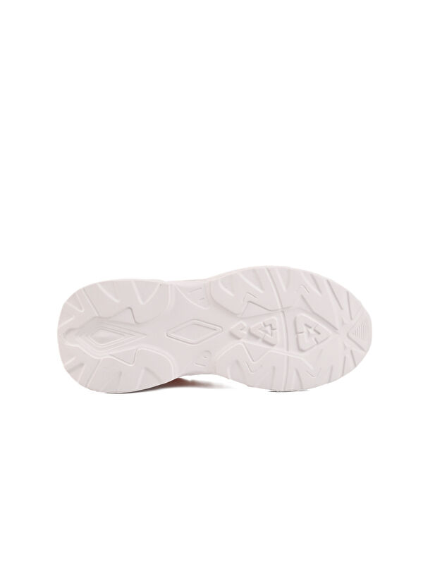 Beyaz Pudra Cırtlı Fileli Kız Çocuk Spor Ayakkabı Ruffon F - Görsel 6