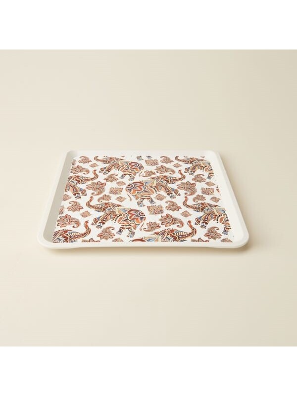 Evidea Kitchen Fil Desenli Kare Tepsi - Renkli - 33x33 cm