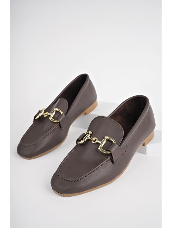 LİZA Metal Tokalı Kadın Loafer Günlük Ayakkabı - Görsel 7