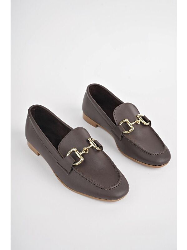 LİZA Metal Tokalı Kadın Loafer Günlük Ayakkabı - Görsel 8